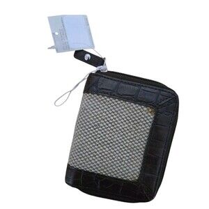 liz claiborne small brown tortishell wallet